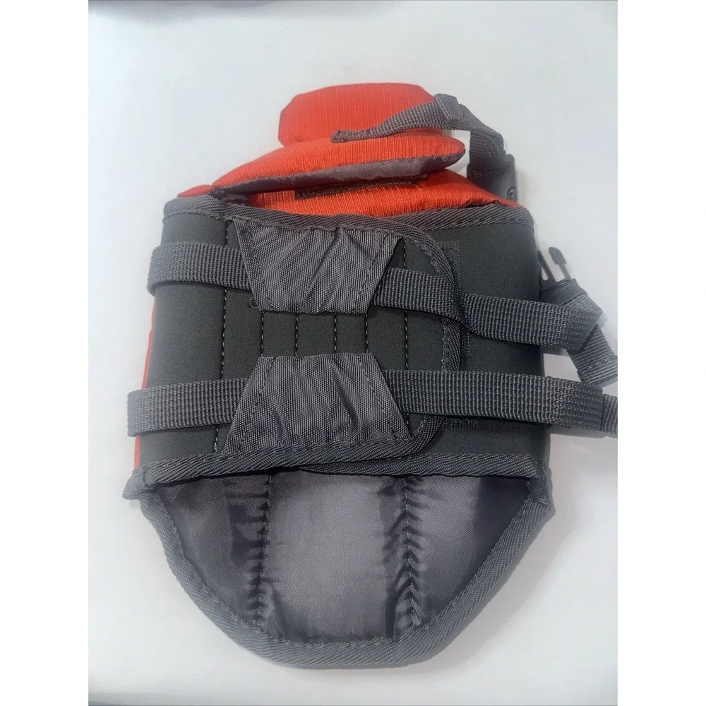 Top Paw Dog Life Jacket Vest with Rescue Handle Size S/M Orange and Gray New